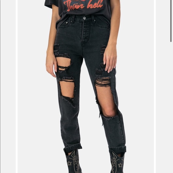 Bailey Ripped Jeans | BOYFRIEND - Picture 3 of 4